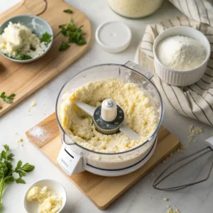 Blending cottage cheese for no-bake dessert